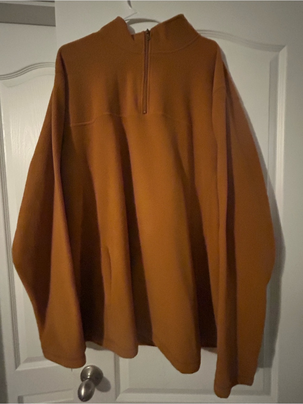 Croft & Barrow Quarter-Zip Pullover in Rust